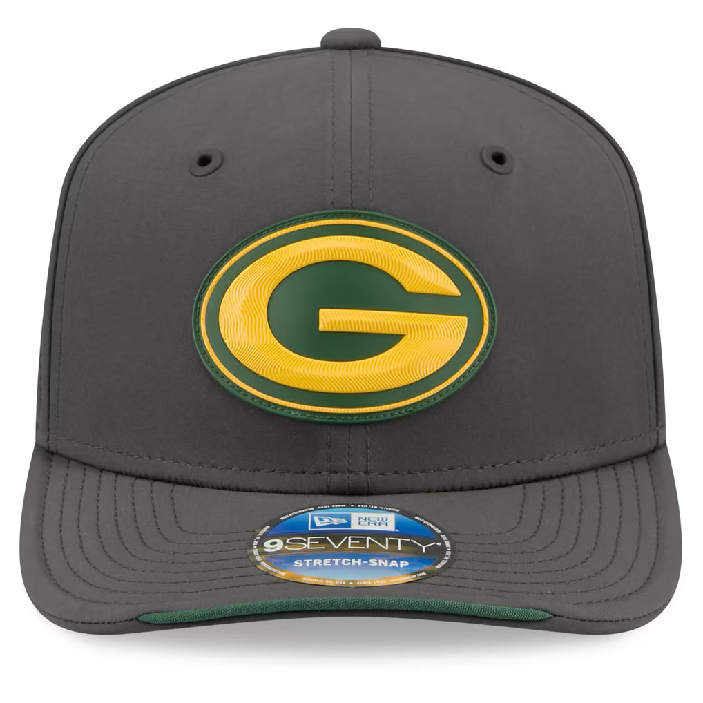 Green Bay Packers NFL New Era Men's Charcoal 9Seventy 2026 Sideline Cold Weather Stretch Snapback