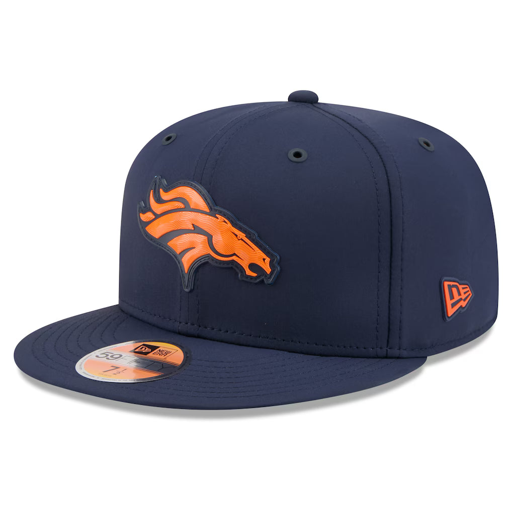 Denver Broncos NFL New Era Men's Navy 59Fifty 2026 Sideline Fitted Hat