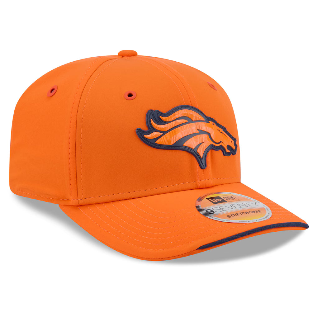Denver Broncos NFL New Era Men's Orange 9Seventy 2026 Sideline Stretch Snapback