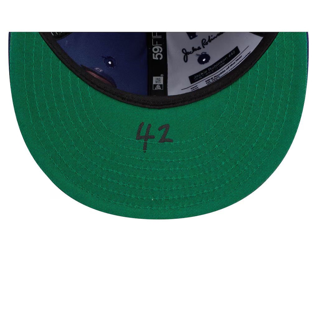 Los Angeles Dodgers MLB New Era Men's Navy 59Fifty Jackie Robinson Day 2026 Side Patch Fitted Hat