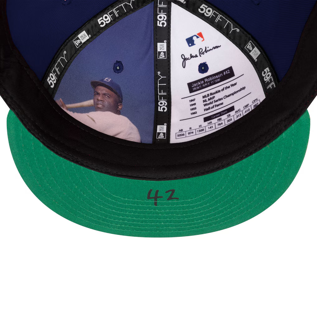 Los Angeles Dodgers MLB New Era Men's Navy 59Fifty Jackie Robinson Day 2026 Side Patch Fitted Hat