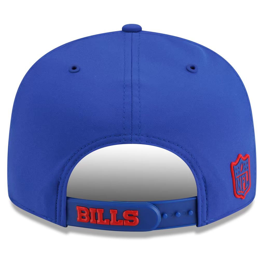 Buffalo Bills NFL New Era Men's Majestic Blue 9Fifty 2026 Sideline Snapback Hat