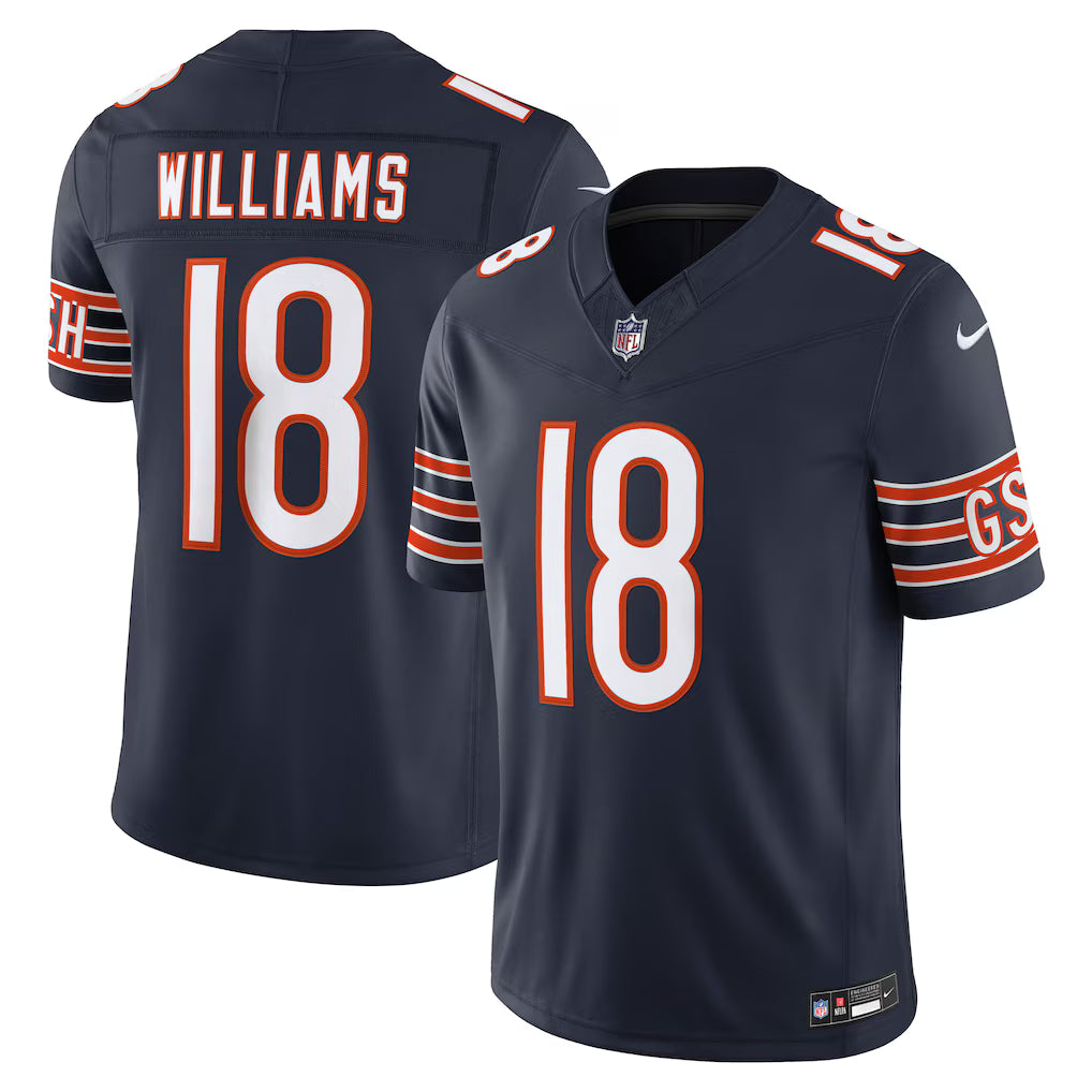 Caleb Williams Chicago Bears NFL Nike Men's Marine Vapor F.U.S.E. Limited Jersey