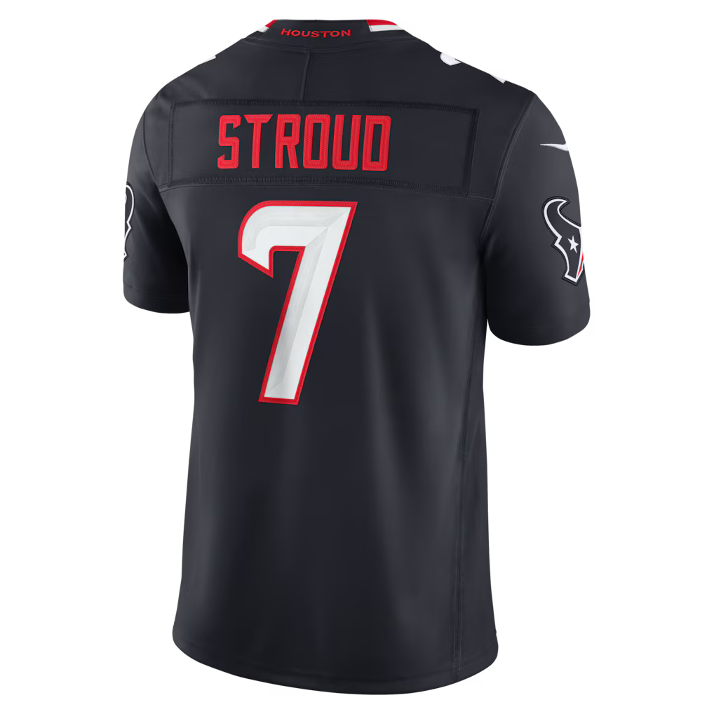 C.J. Stroud Houston Texans NFL Nike Men's Pitch Blue Vapor F.U.S.E. Limited Player Sewn Jersey