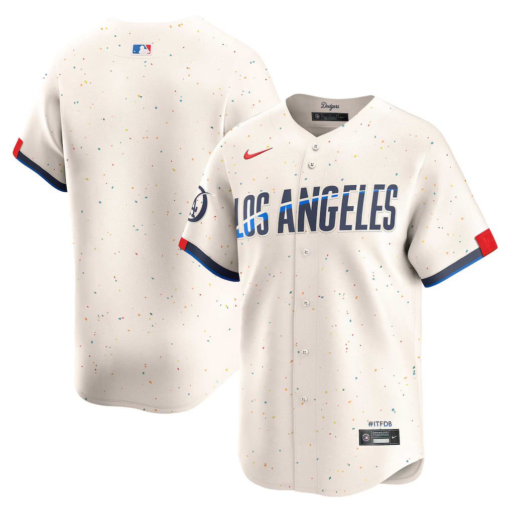 Los Angeles Dodgers MLB Nike Men's Cream 2024 City Connect Limited Jersey