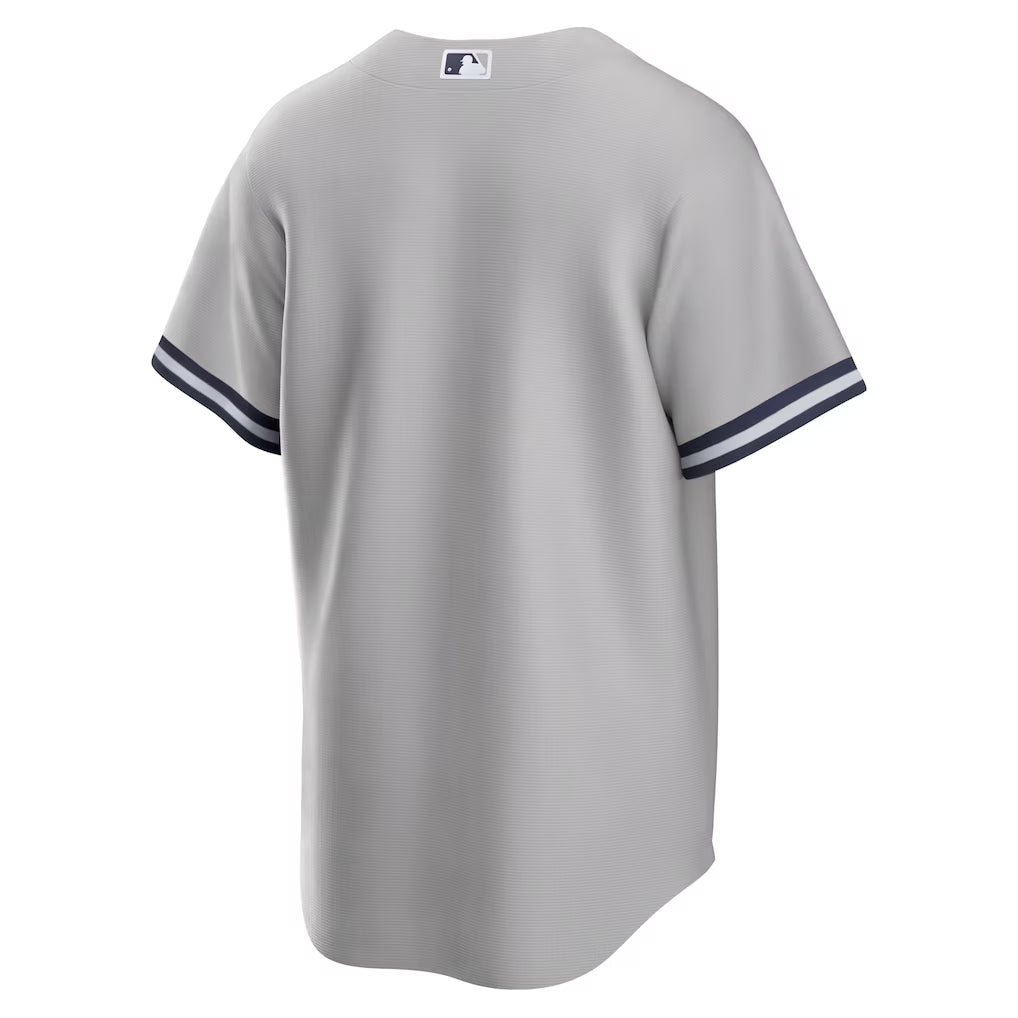 New York Yankees MLB Nike Men's Atmosphere Grey Road Replica Jersey