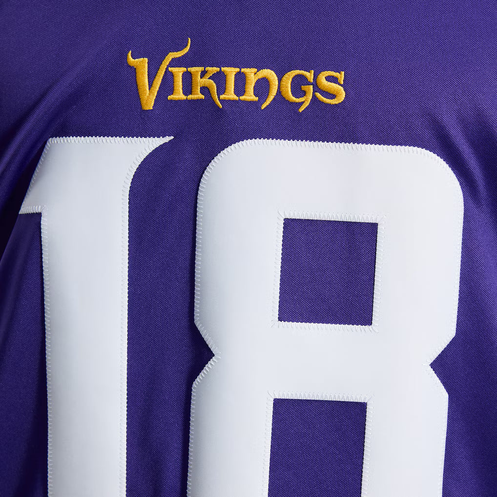 Justin Jefferson Minnesota Vikings NFL Nike Men's Purple Vapor F.U.S.E. Limited Player Sewn Jersey