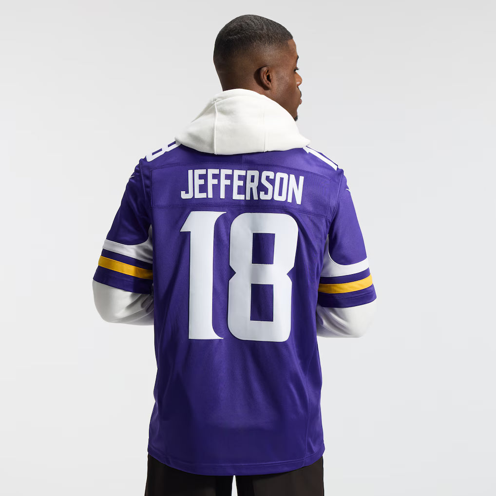 Justin Jefferson Minnesota Vikings NFL Nike Men's Purple Vapor F.U.S.E. Limited Player Sewn Jersey