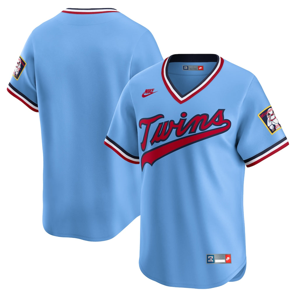 Minnesota Twins MLB Nike Men's Light Blue Cooperstown Collection Limited Jersey