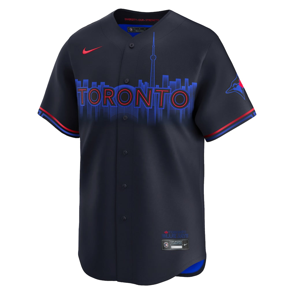 Toronto Blue Jays MLB Nike Men's Navy City Connect Limited Jersey