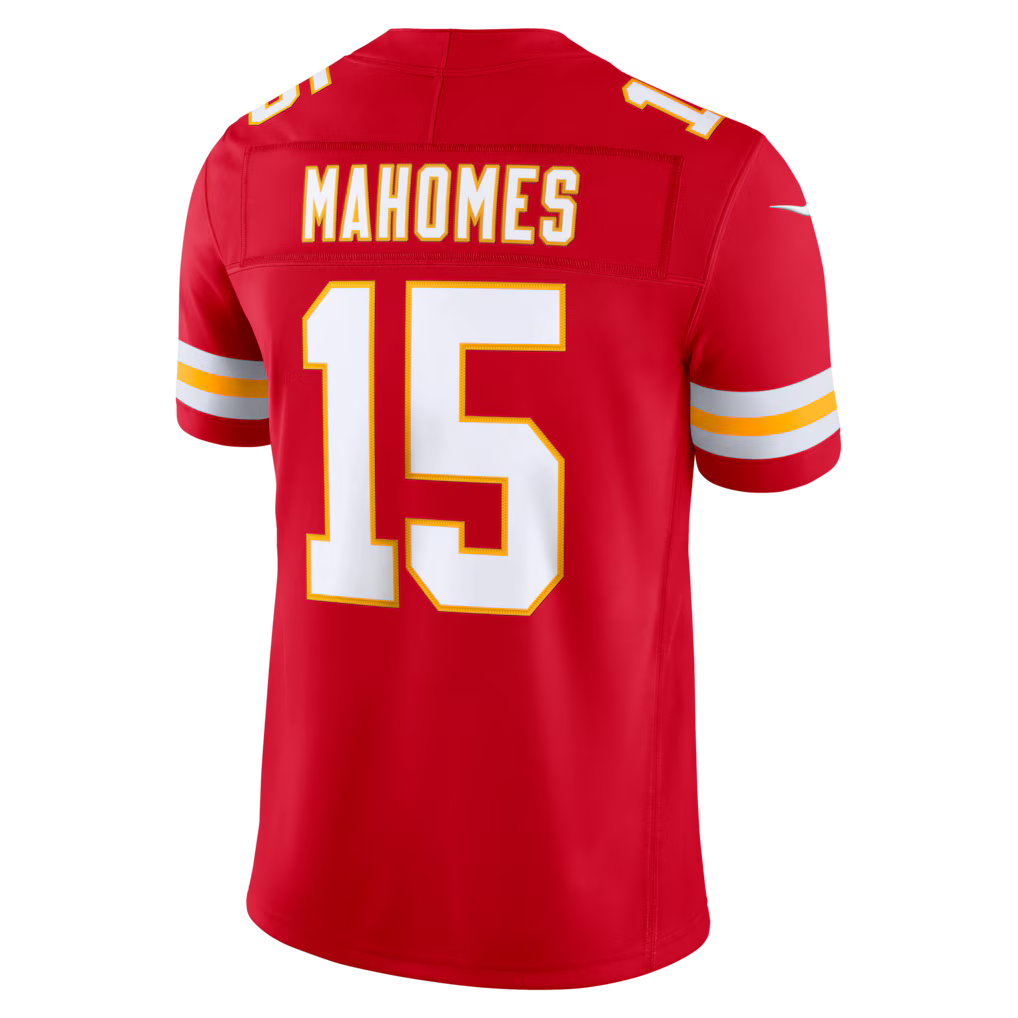 Patrick Mahomes Kansas City NFL Nike Men's Red Vapor F.U.S.E. Limited Player Sewn Jersey