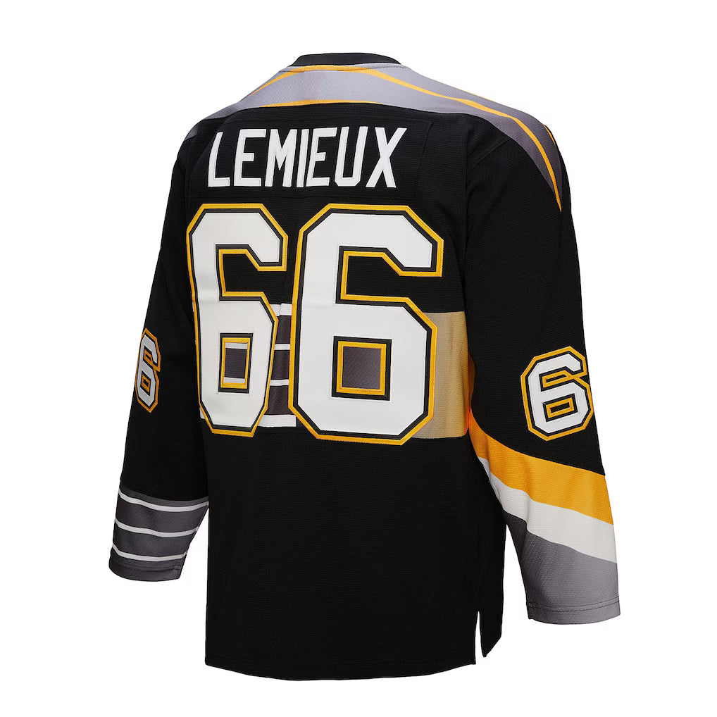 Mario Lemieux Pittsburgh Penguins NHL Mitchell & Ness Men's Black 1996-97 Power Play Authentic Jersey