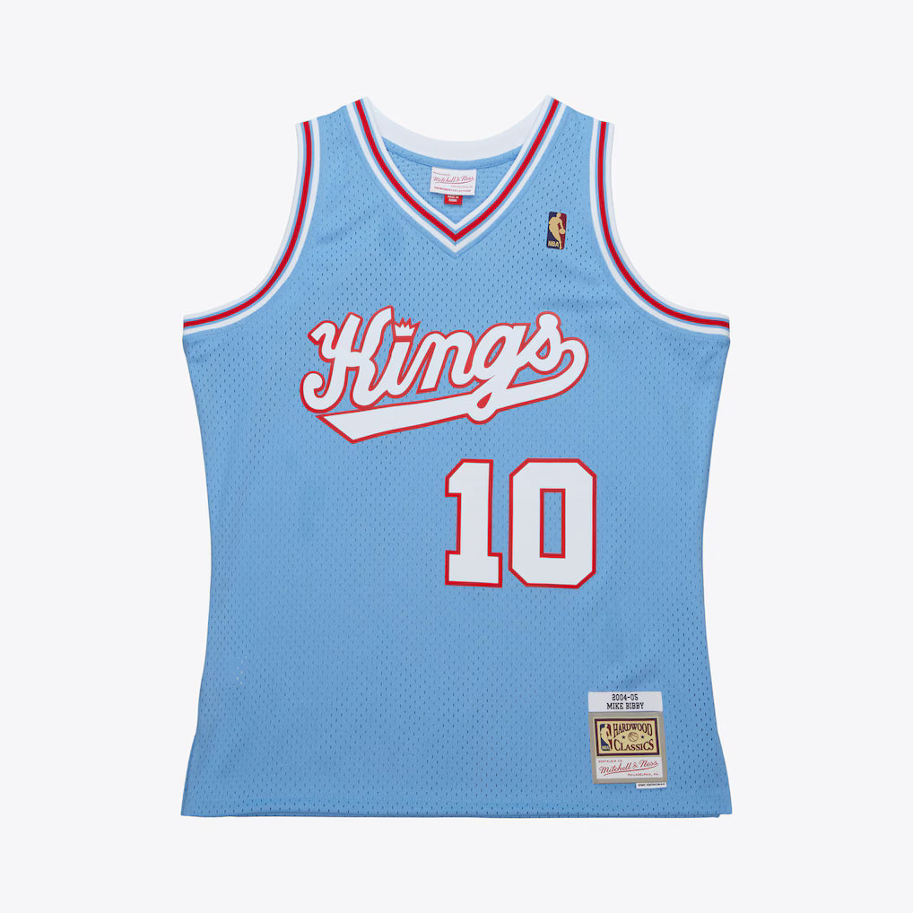 Maillot Swingman Mike Bibby Sacramento Kings NBA Mitchell & Ness Homme Bleu clair 2004-05