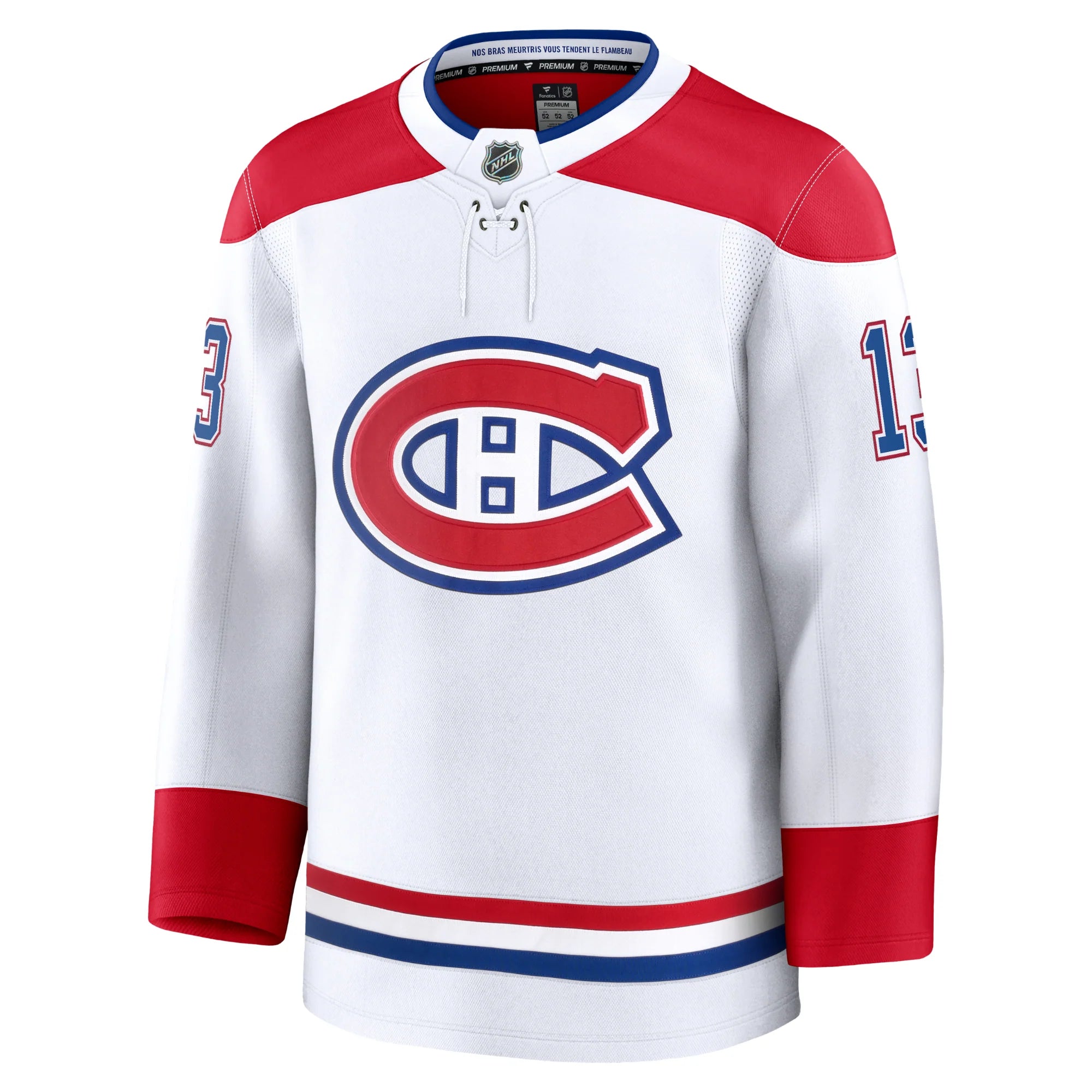 Cole Caufield Montreal Canadiens NHL Fanatics Branded Men's White Pro-Stitched Premium Jersey