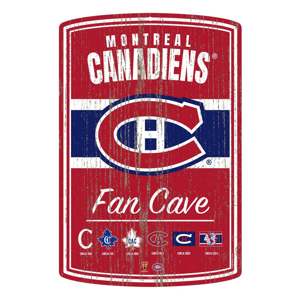 Montreal Canadiens NHL 16"x23" 2 Pack Established Faux Wood Wall Signs