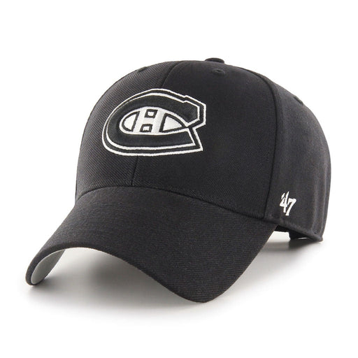 Montreal Canadiens NHL 47 Brand Men's Black MVP Adjustable Hat