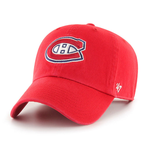 Montreal Canadiens NHL 47 Brand Men's Red Clean Up Adjustable Hat
