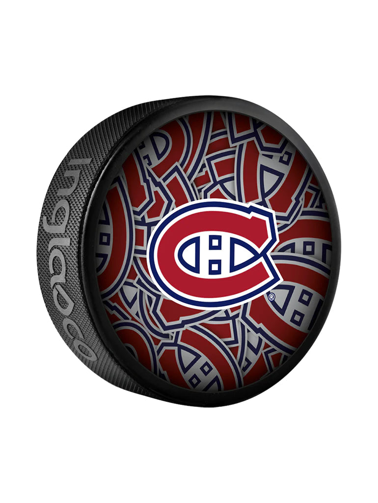 Montreal Canadiens NHL Inglasco Clone Souvenir Hockey Puck