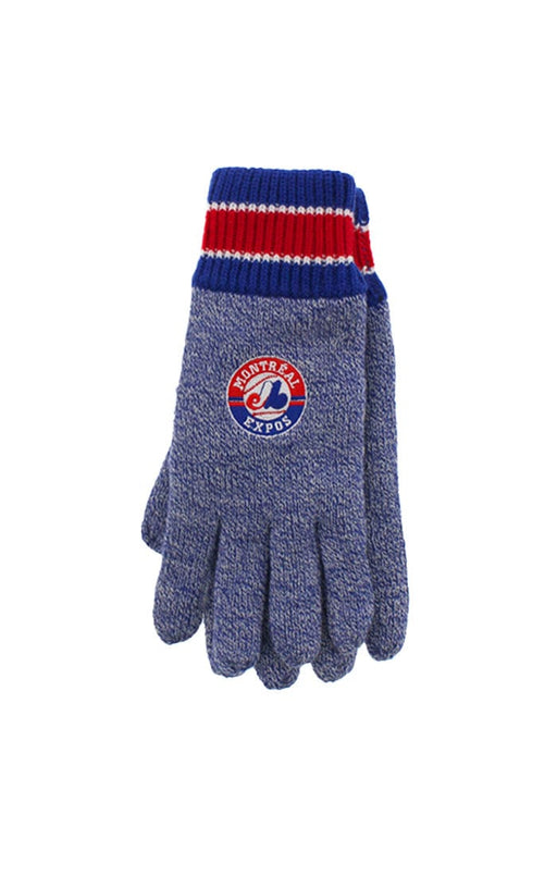 Montreal Expos MLB Gertex Men's Royal Blue Thermal Knit Glove