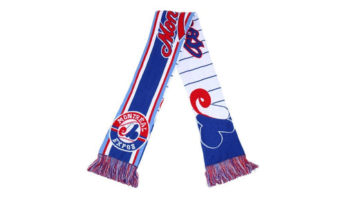 Montreal Expos MLB Gertex Men's Tricolor Fan Knit Scarf