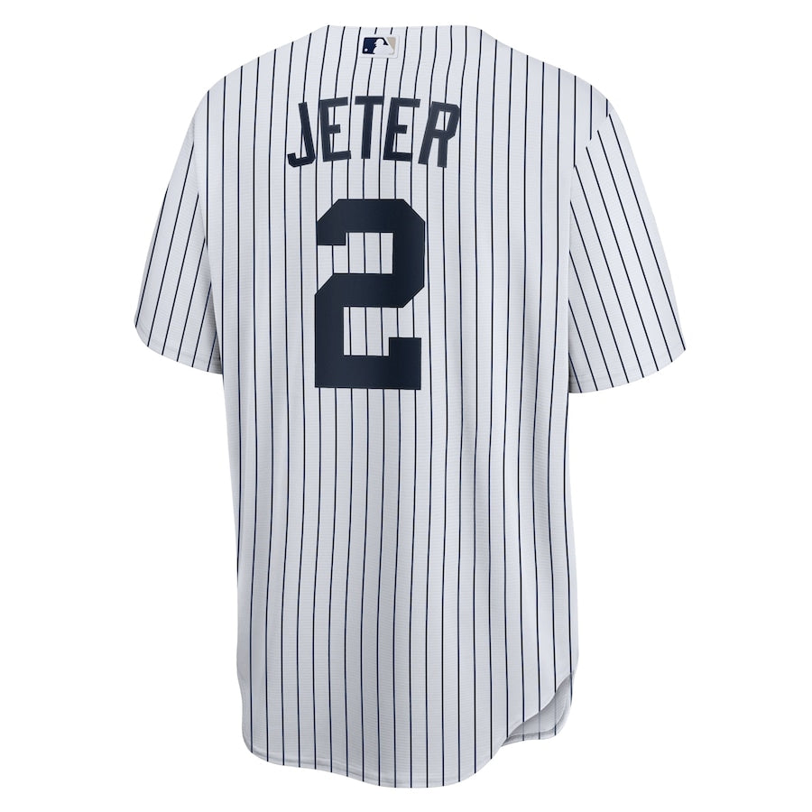Derek Jeter New York Yankees MLB Nike Men's White Replica Jersey