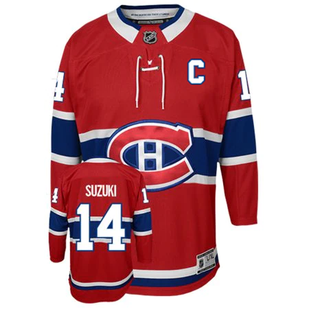 Nick Suzuki Montreal Canadiens NHL Outerstuff Youth Red Premier Jersey