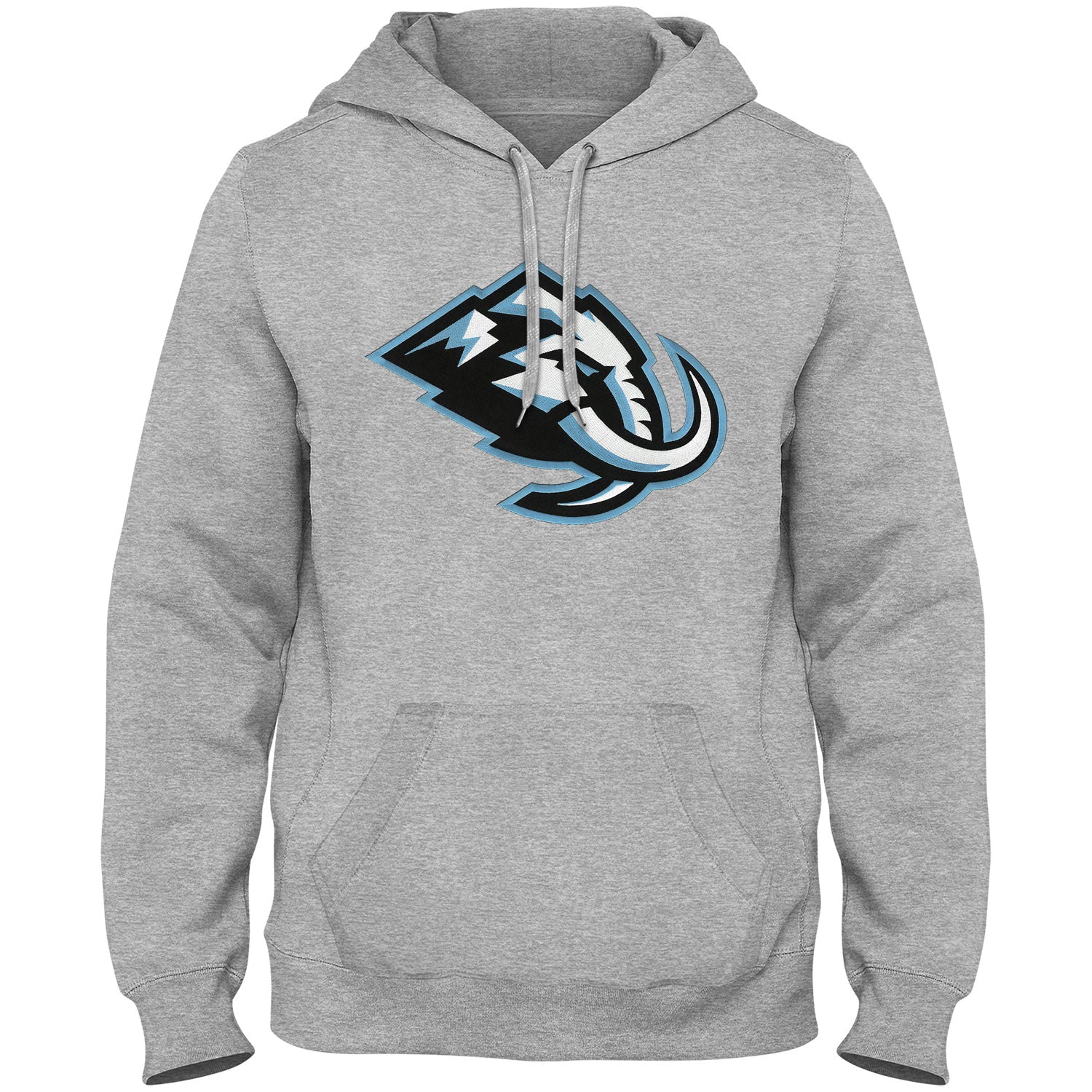 Sweat à capuche gris anthracite Utah Mammoth NHL Bulletin pour homme, logo Express en sergé.