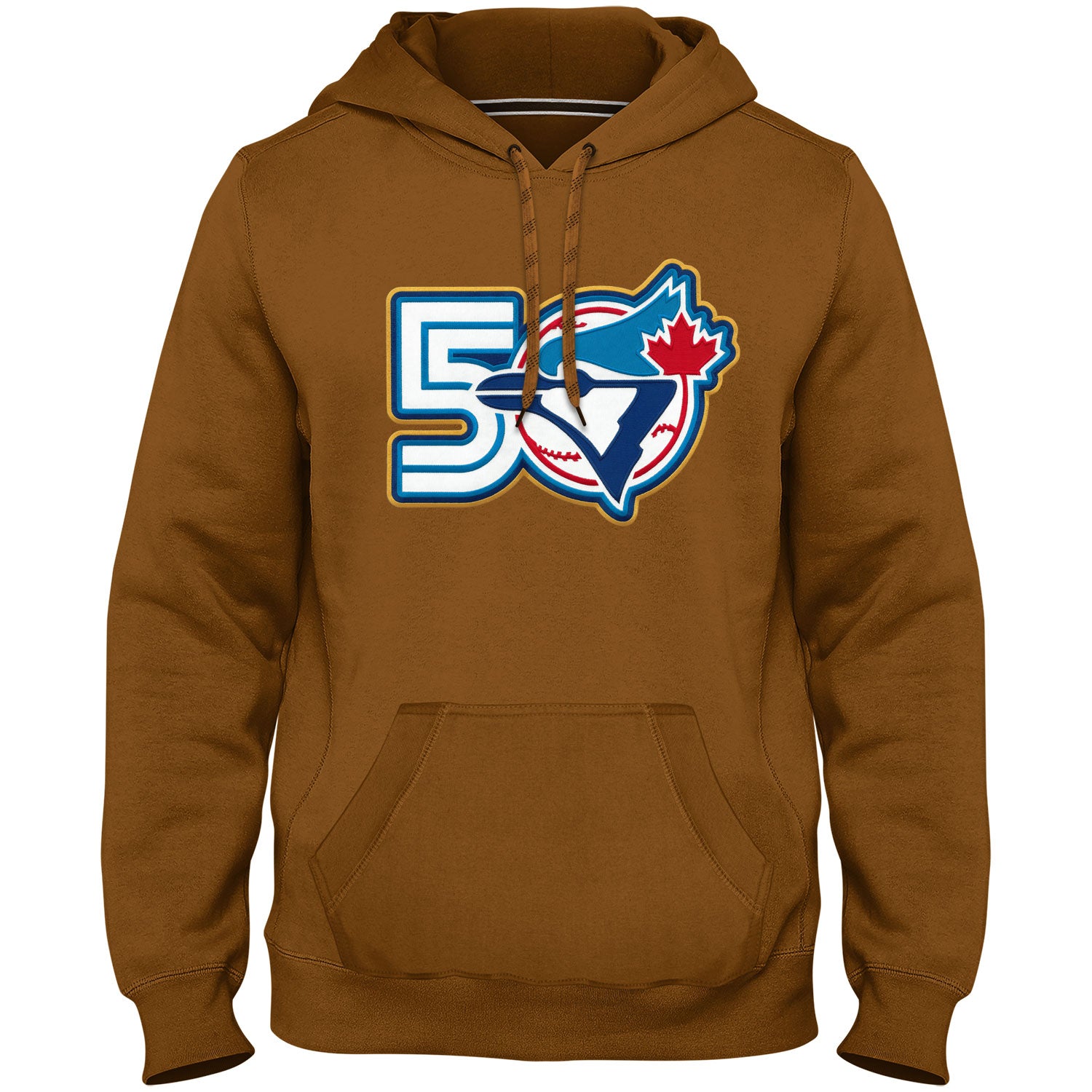 Chandail à capuchon Toronto Blue Jays MLB Bulletin Dune Express en sergé avec logo 50e anniversaire pour homme