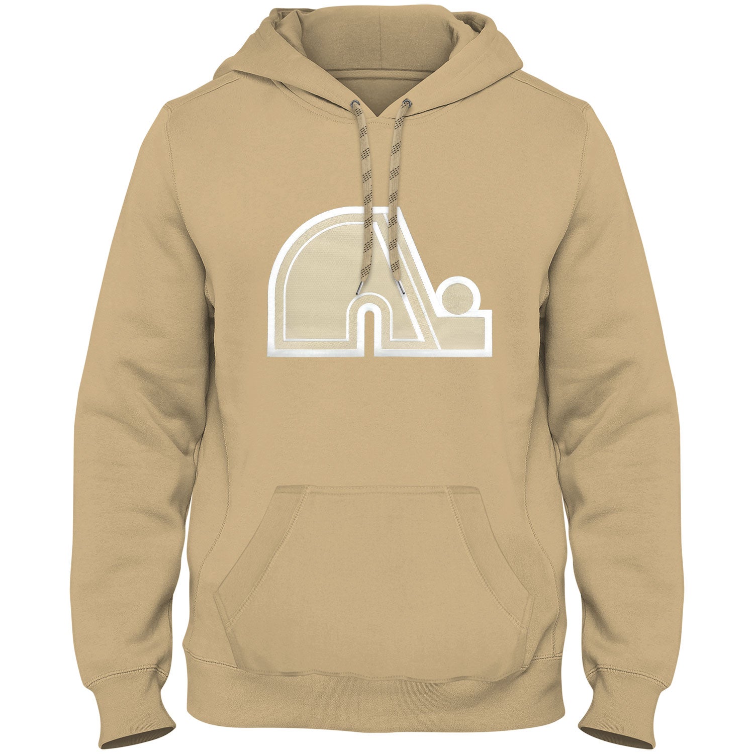 Quebec Nordiques NHL Bulletin Men's Wheat Tonal Twill Logo Hoodie