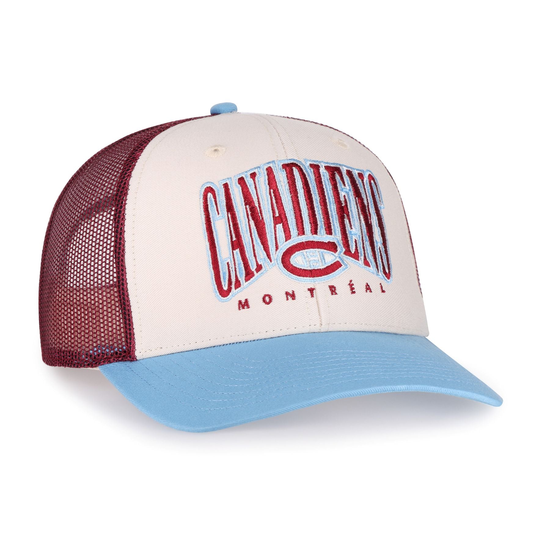 Casquette Montréal Canadiens LNH 47 Brand Trucker Snapback Tricolore Homme