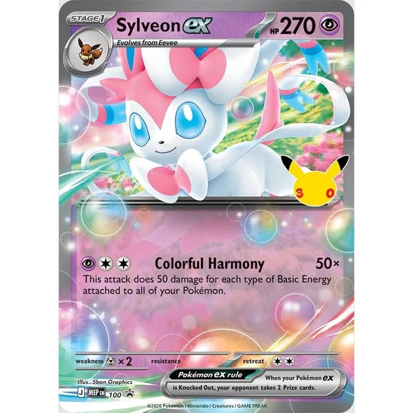 Pokémon TCG 30th Celebration Ex Collection Box Greninja ex or Sylveon ex