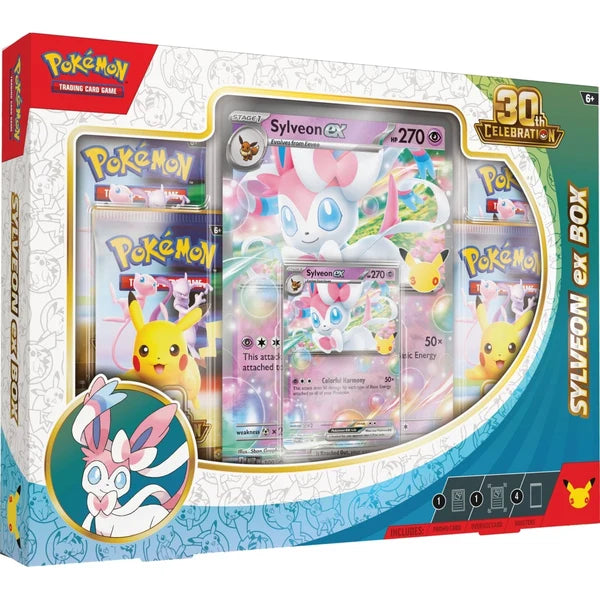 Pokémon TCG 30th Celebration Ex Collection Box Greninja ex or Sylveon ex