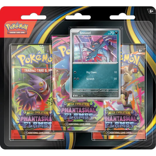 Pokémon TCG Mega Evolution ME2 Phantasmal Flames 3-Pack Blister