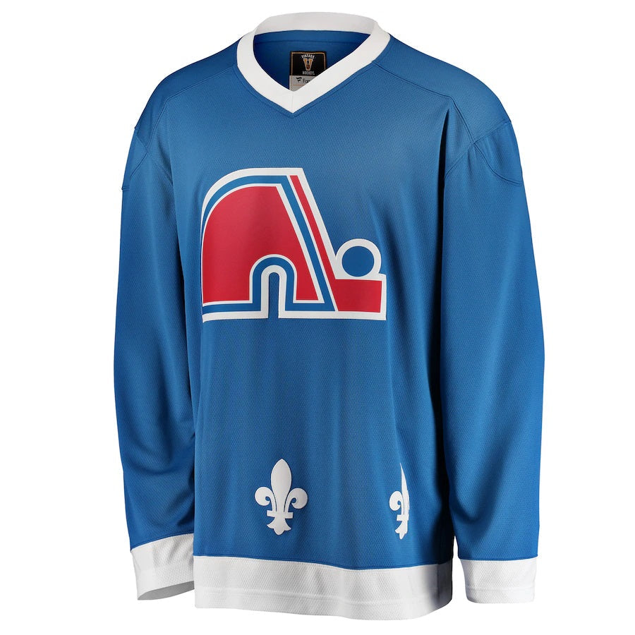 Quebec Nordiques NHL Fanatics Branded Men's Light Blue Vintage Premier Breakaway Jersey