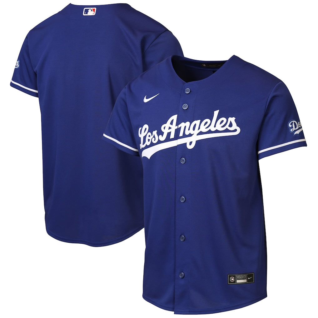 Maillot Replica Alternatif Bleu Royal Profond Nike MLB des Dodgers de Los Angeles pour Homme