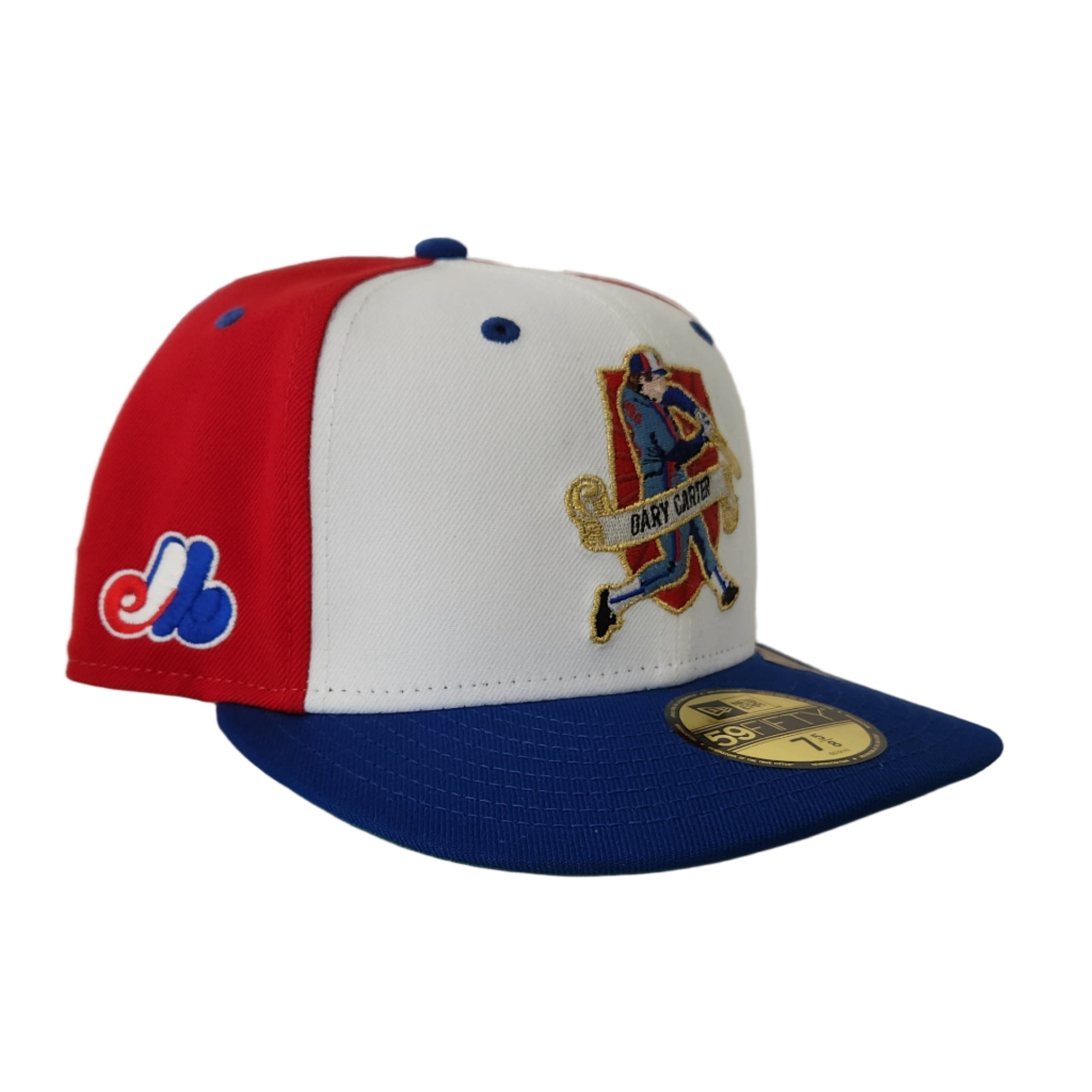 Gary Carter Montreal Expos MLB New Era Men's Red 59Fifty Pre-Curved Hall Of Fame Fitted Hat