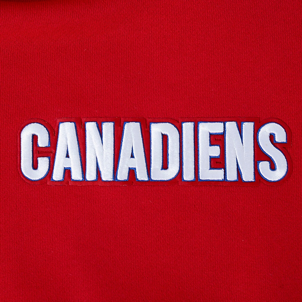 Chandail à capuchon rouge Wingspan pour homme, standard NHL Pro des Canadiens de Montréal