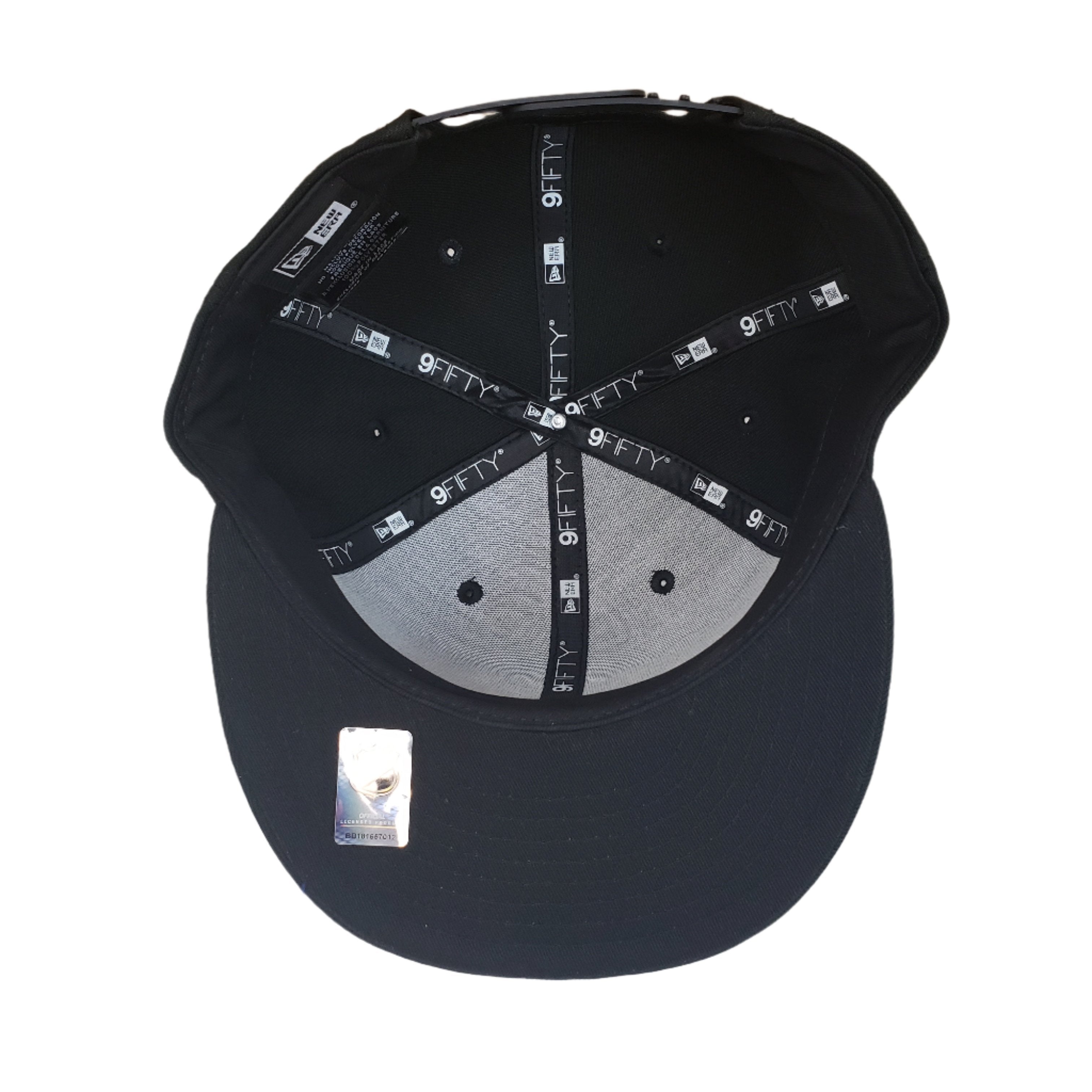 Casquette à visière ajustable 9Fifty Basic Snapback noire pour homme des Maple Leafs de Toronto de la LNH de New Era