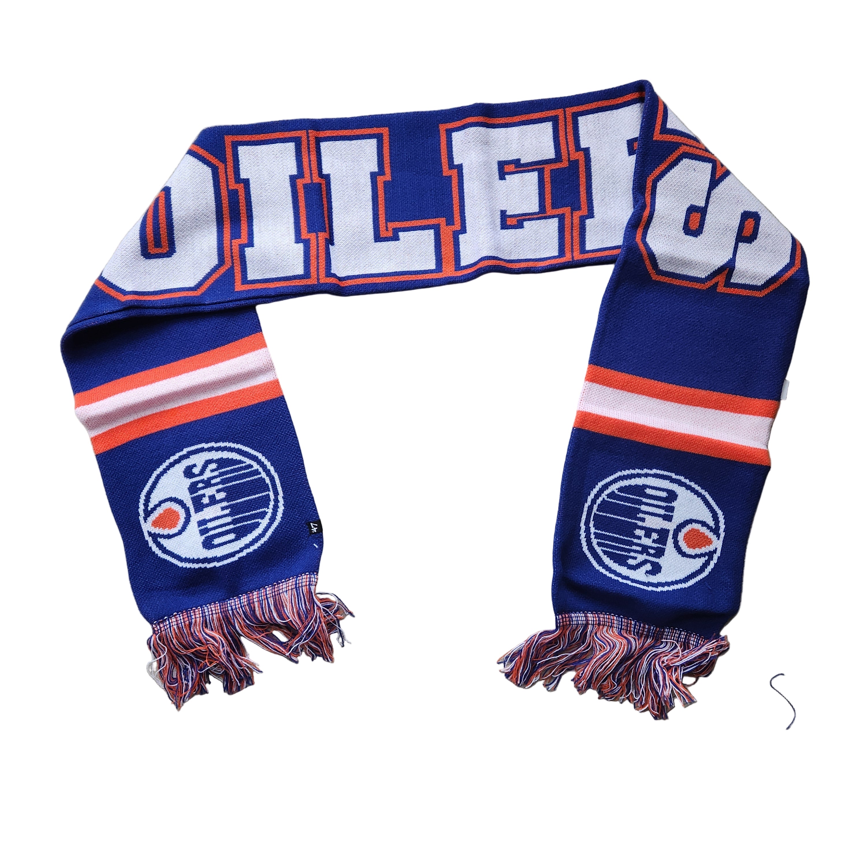Écharpe en tricot pour homme Royal Breakaway de la marque NHL 47 des Oilers d'Edmonton
