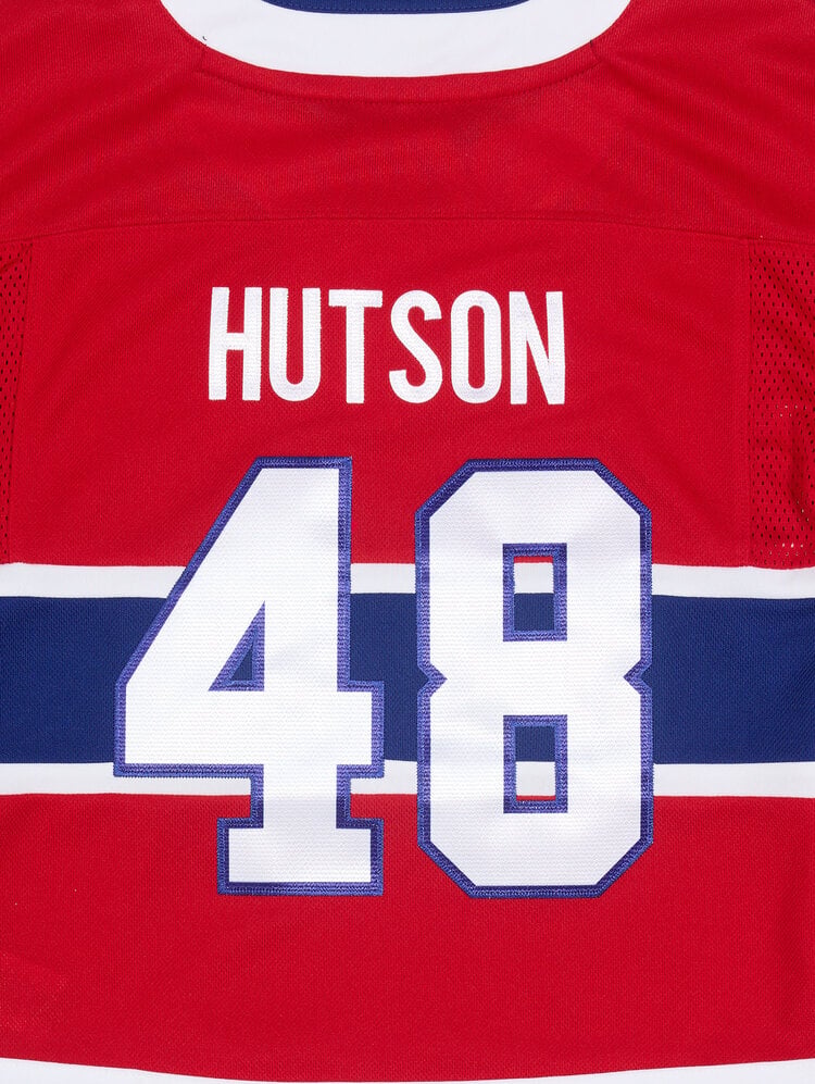 Lane Hutson Montreal Canadiens NHL Outerstuff Kids Red Premier Jersey