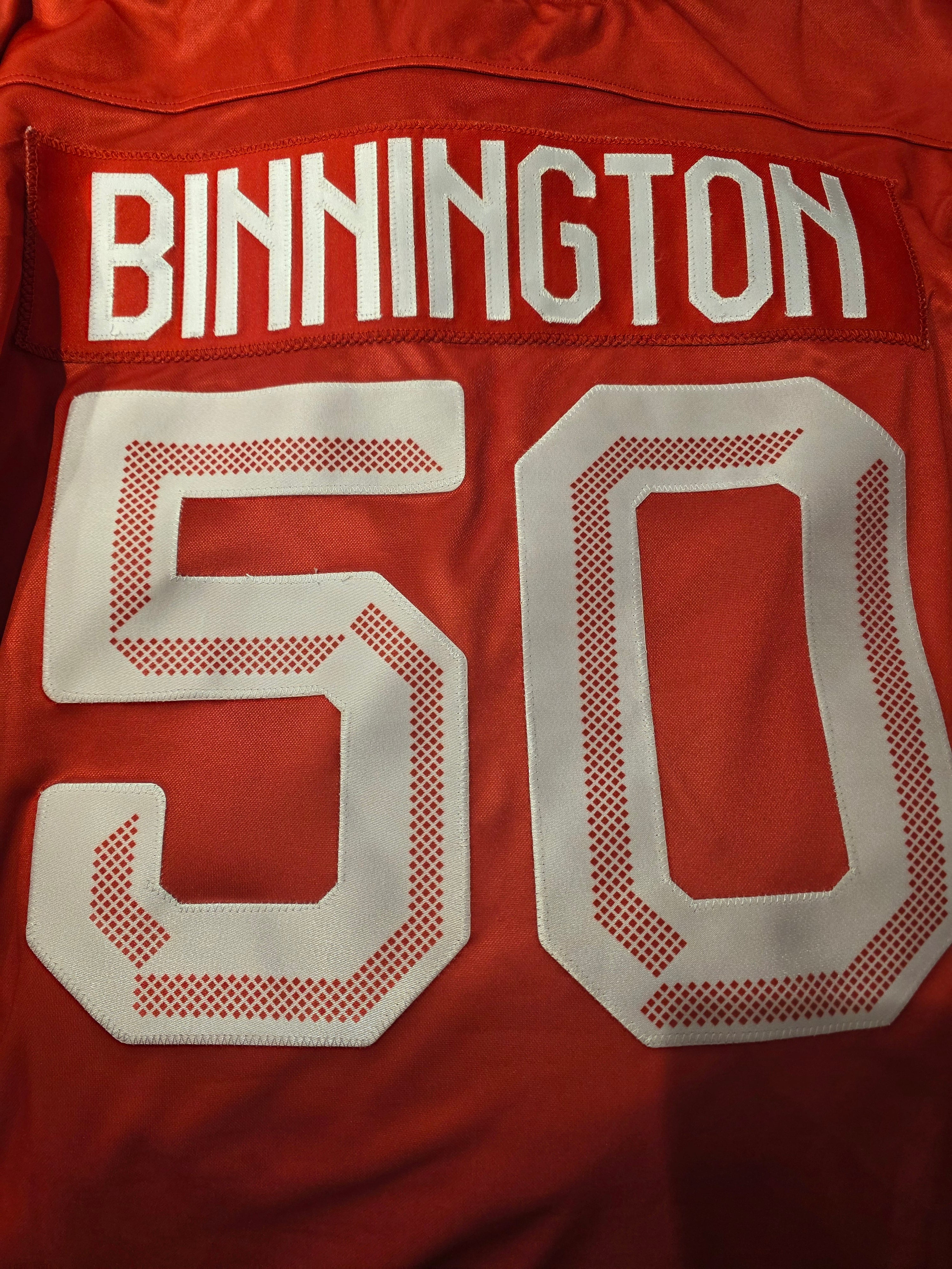 Maillot réplique Jordan Binnington Hockey Canada IIHF Bauer pour homme, rouge, 2026, coutures pro