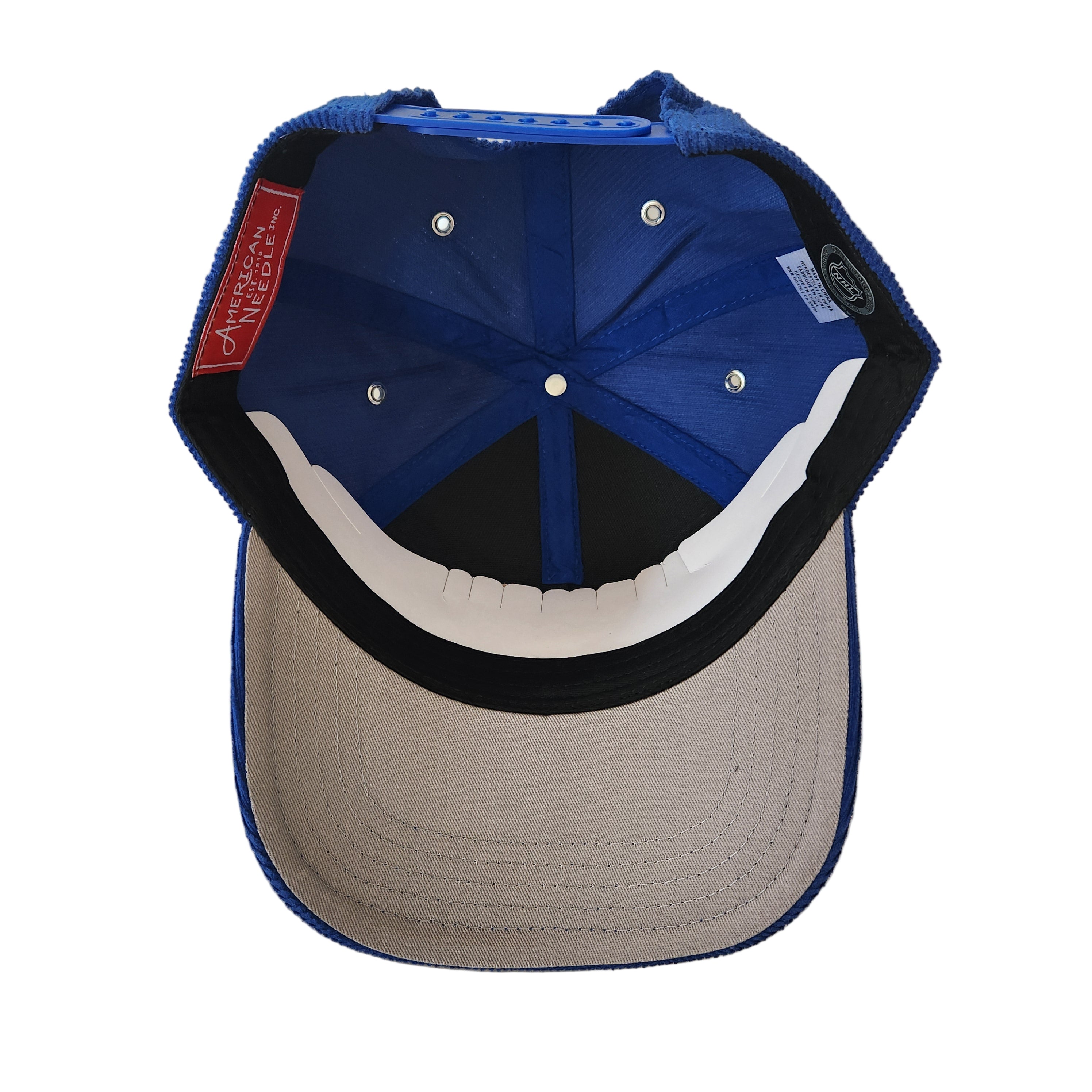 Casquette snapback Valin en velours côtelé royal pour homme des Maple Leafs de Toronto (NHL) - American Needle
