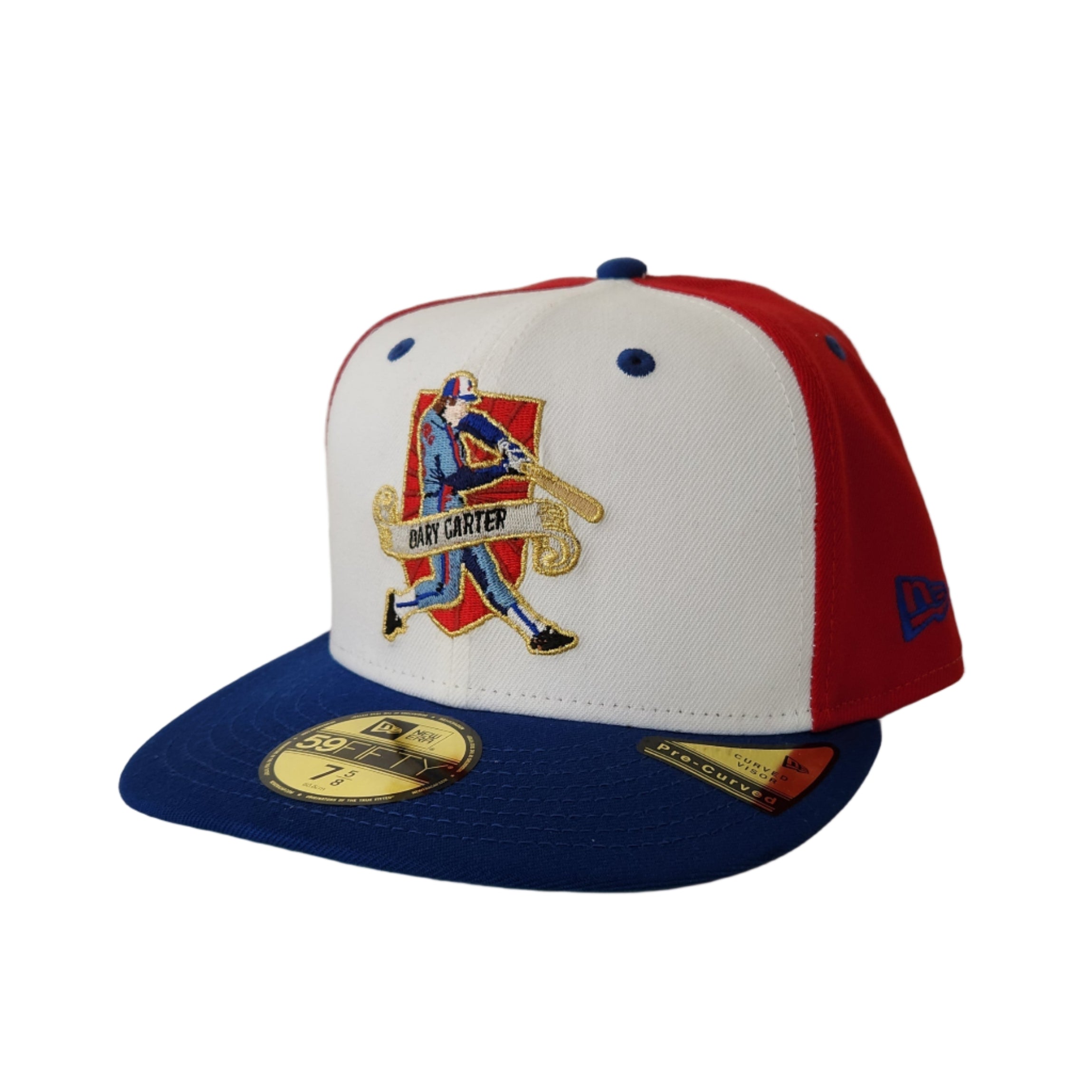Gary Carter Montreal Expos MLB New Era Men's Red 59Fifty Pre-Curved Hall Of Fame Fitted Hat