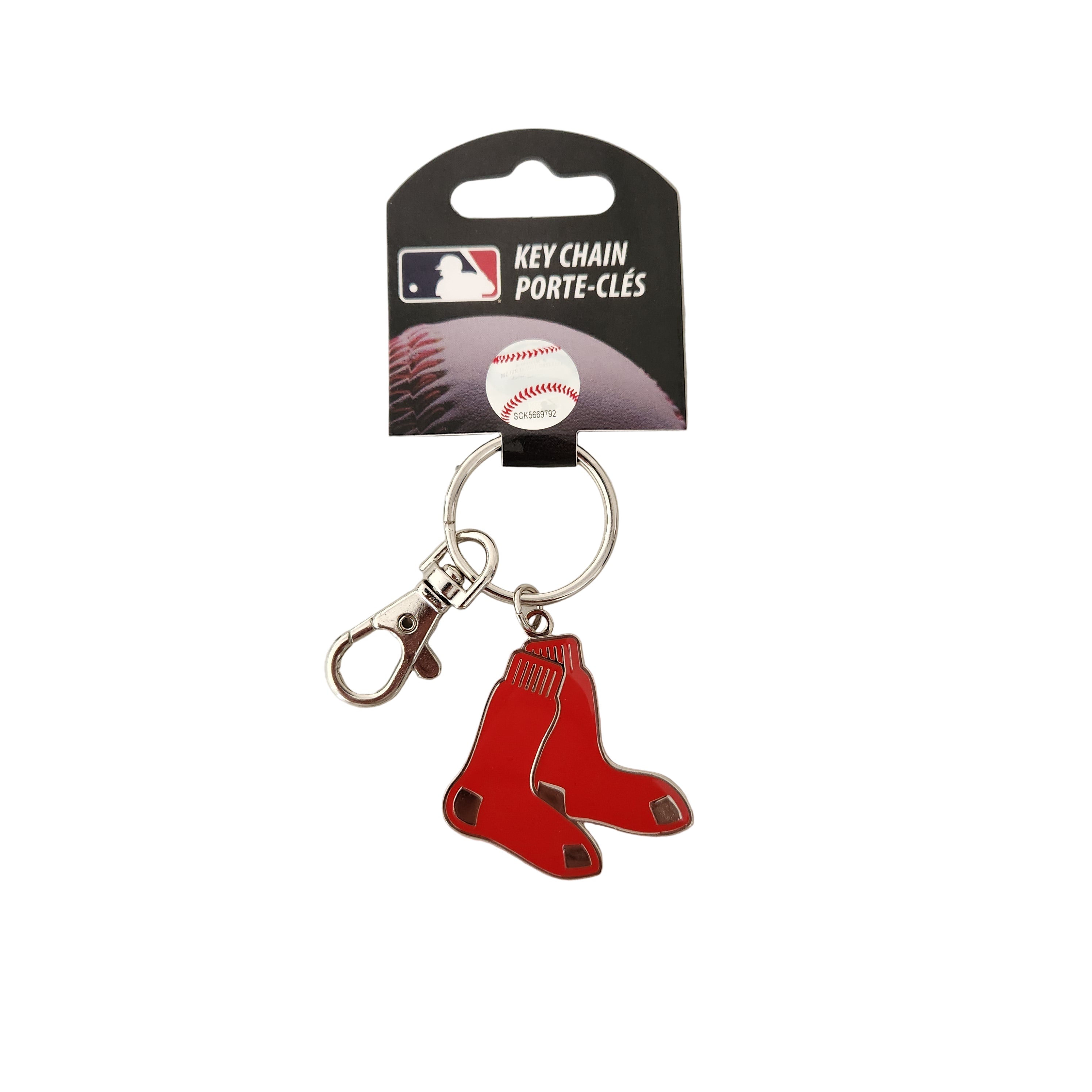 Porte-clés logo alternatif des Red Sox de Boston (MLB TSV)