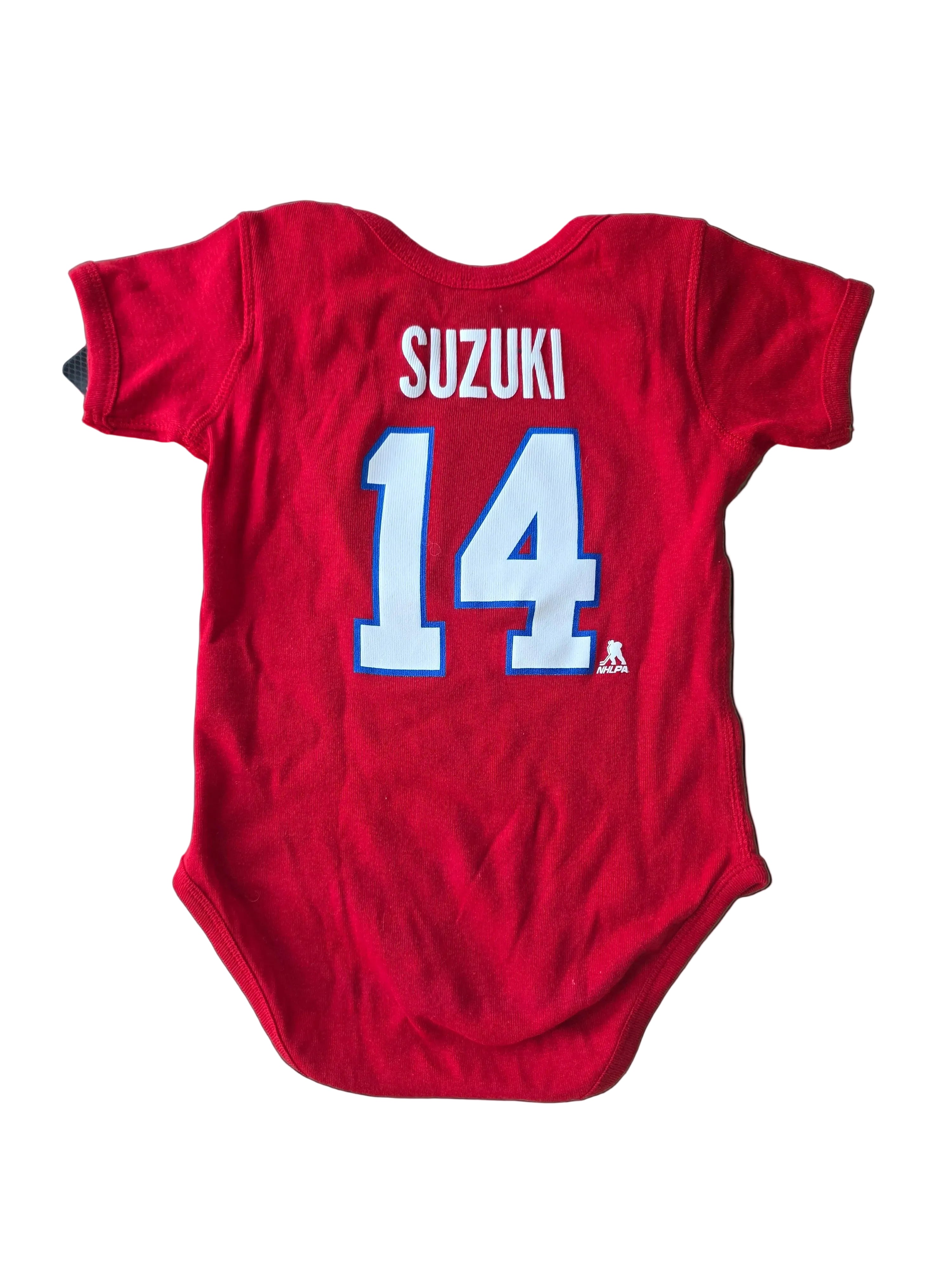Nick Suzuki Montreal Canadiens NHL Outerstuff Red Infant Player Creeper