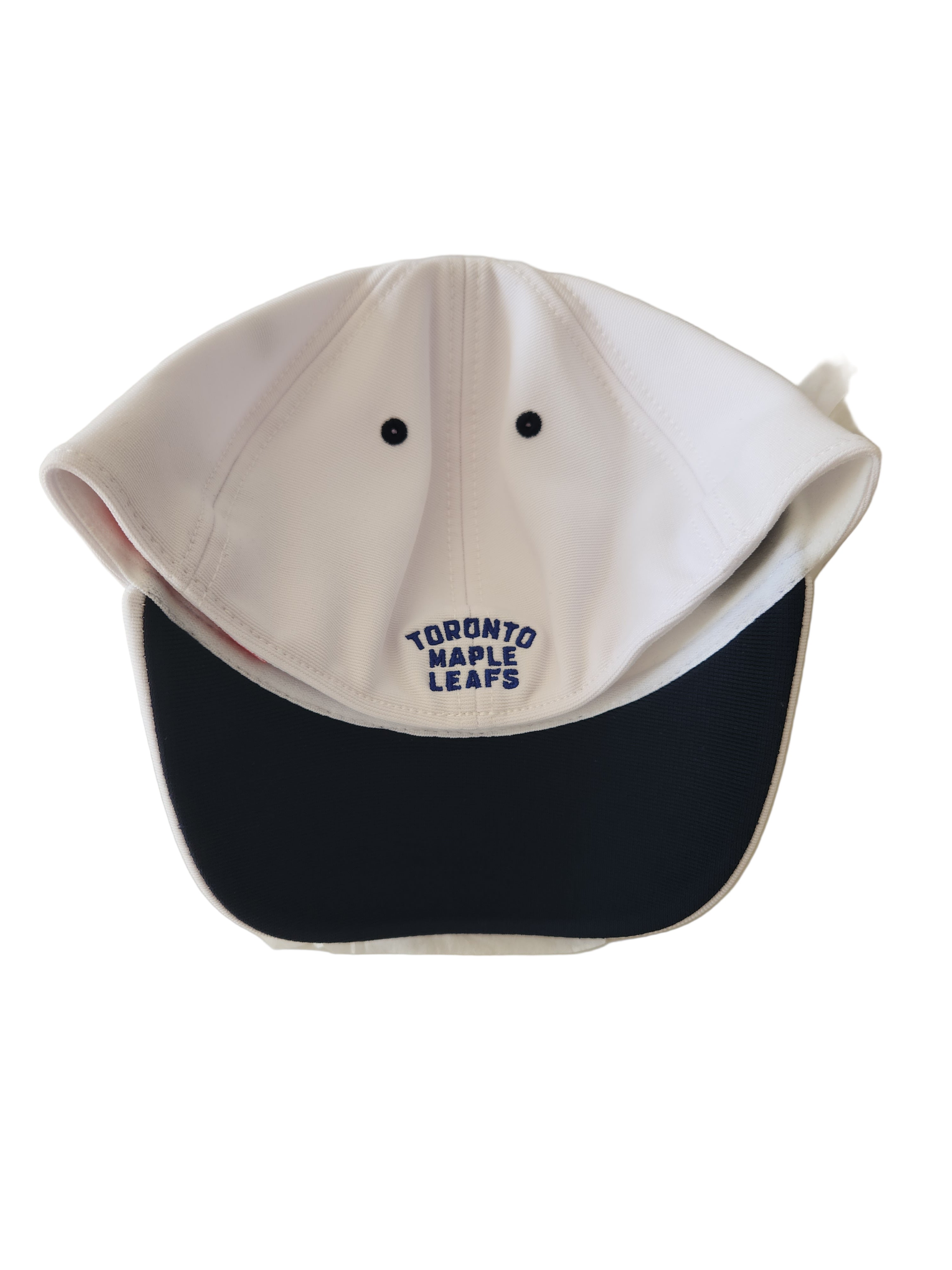 Casquette blanche à ajustement extensible E-Boss pour homme de la marque American Needle, équipe des Maple Leafs de Toronto de la LNH.