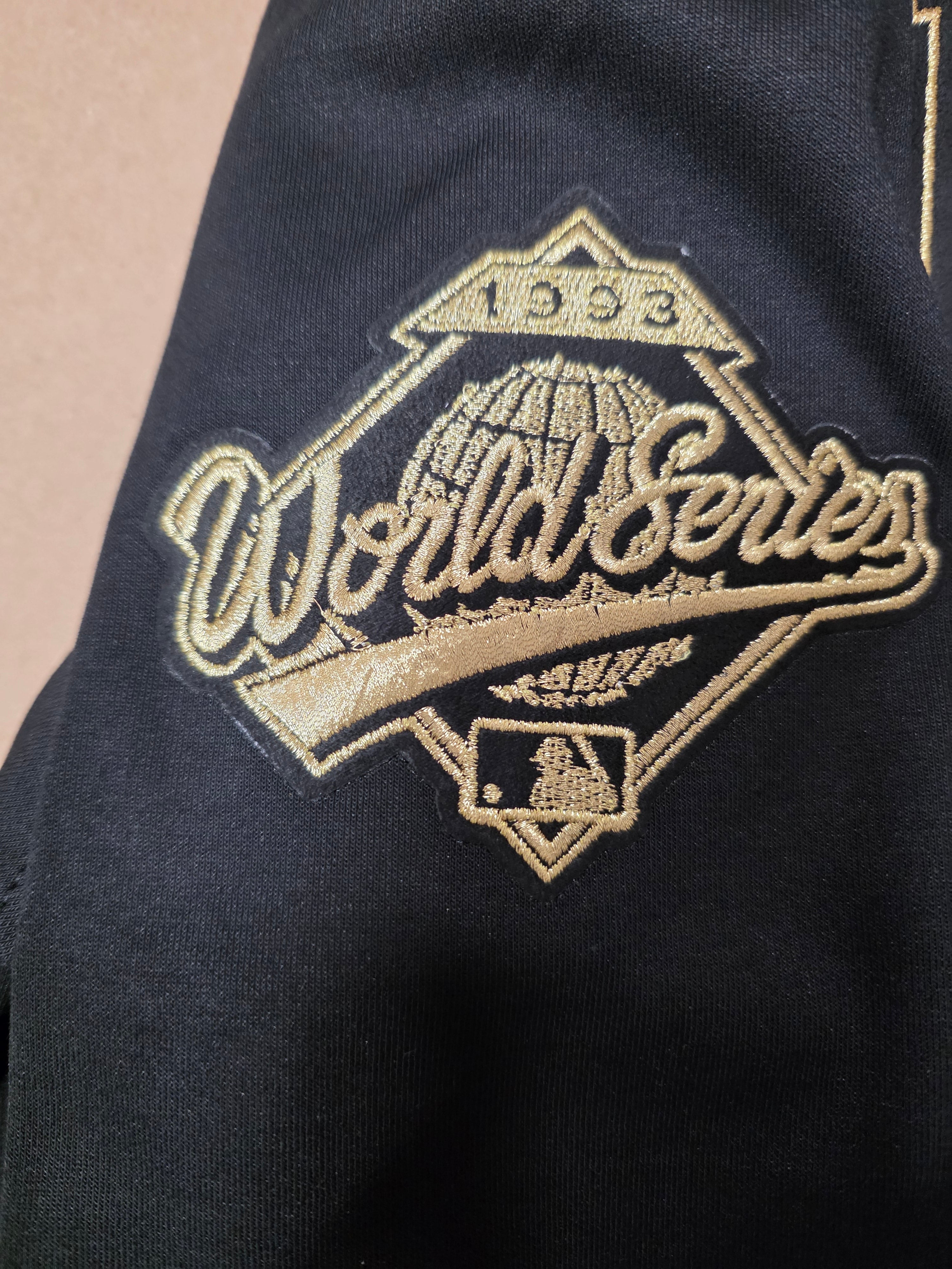 Toronto Blue Jays MLB Pro Standard Men's Black Gold Classic Pullover Hoodie