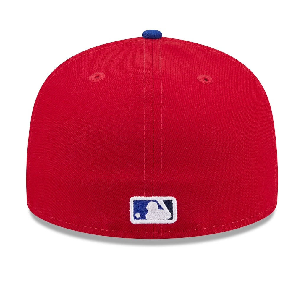 Toronto Blue Jays MLB New Era Men's Red Royal 59Fifty 2026 Canada Day Side Patch Fitted Hat