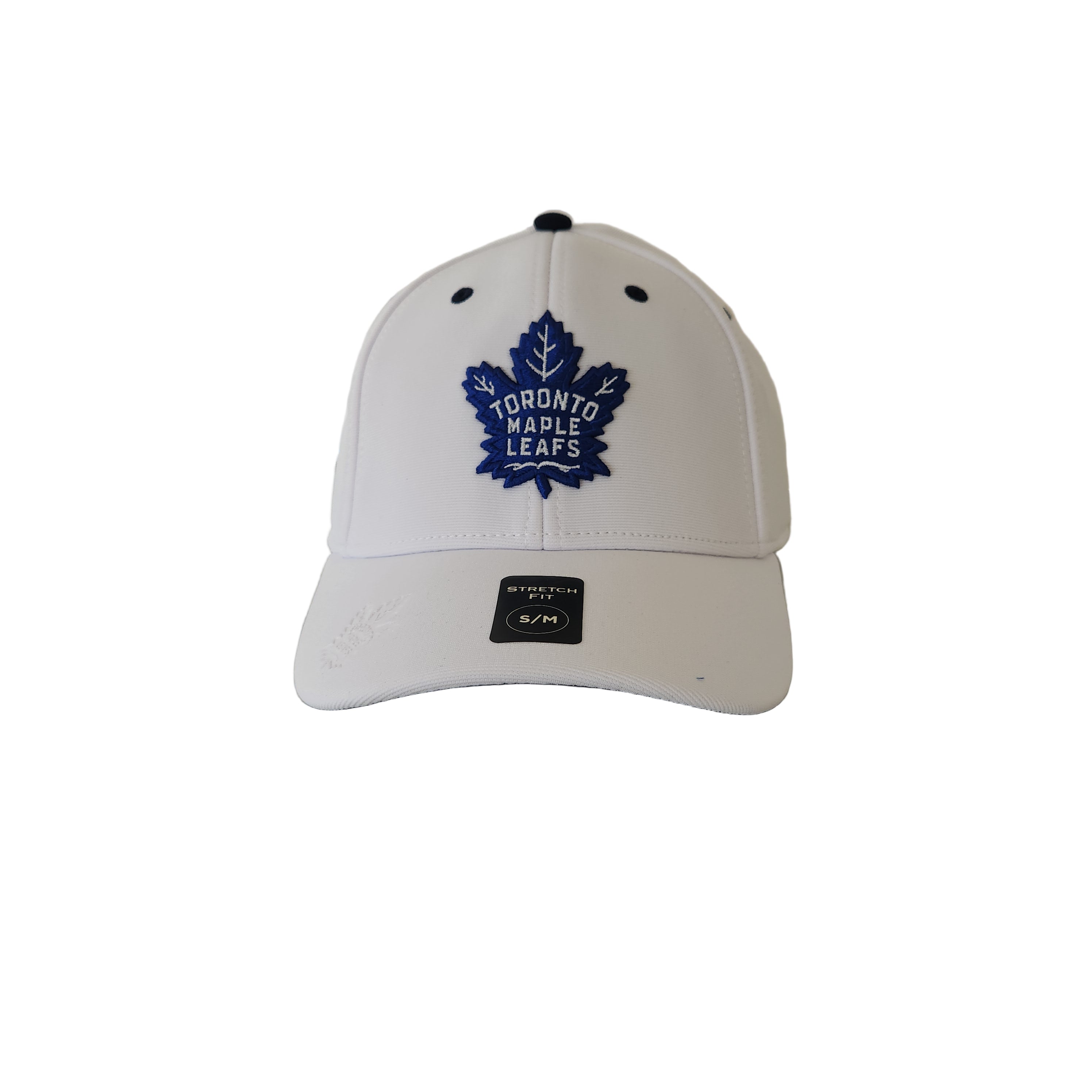 Casquette blanche à ajustement extensible E-Boss pour homme de la marque American Needle, équipe des Maple Leafs de Toronto de la LNH.