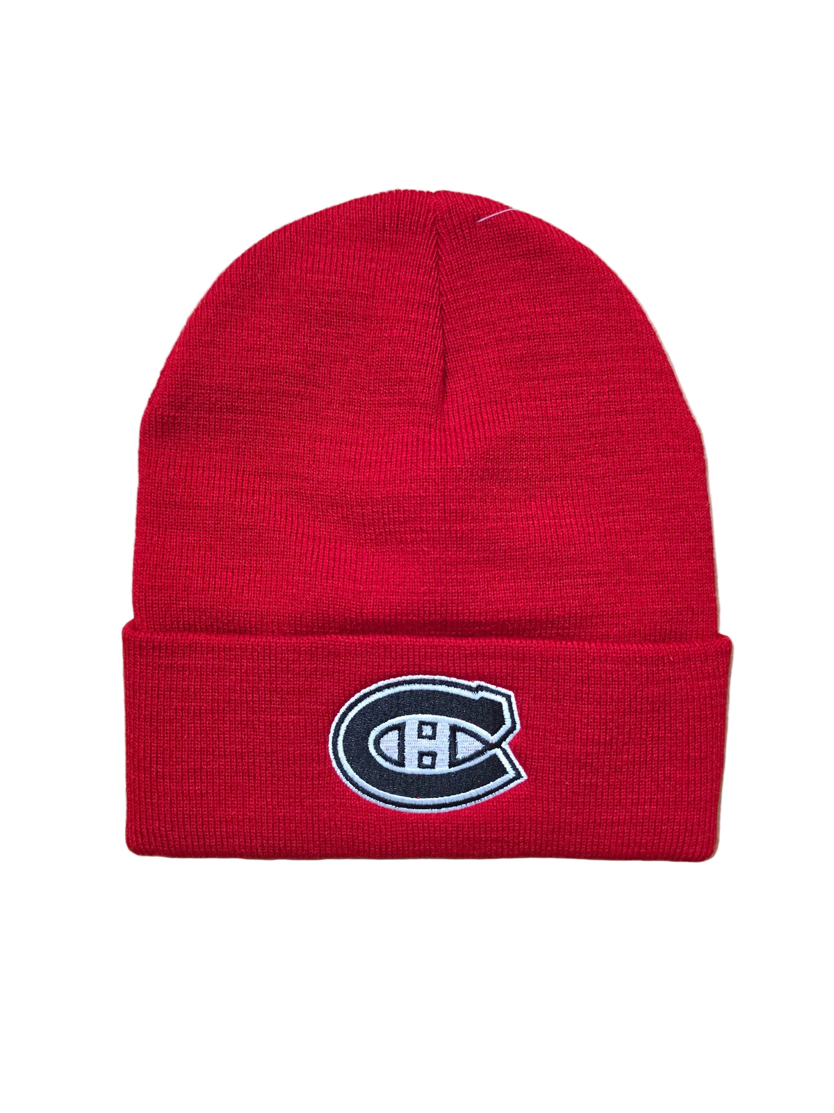 Montreal Canadiens NHL American Needle Men's Red Black/White Logo Cuffed Knit Beanie